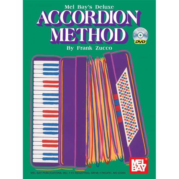 Deluxe Accordion Method Harmonika Noder og Bøger Stepnote