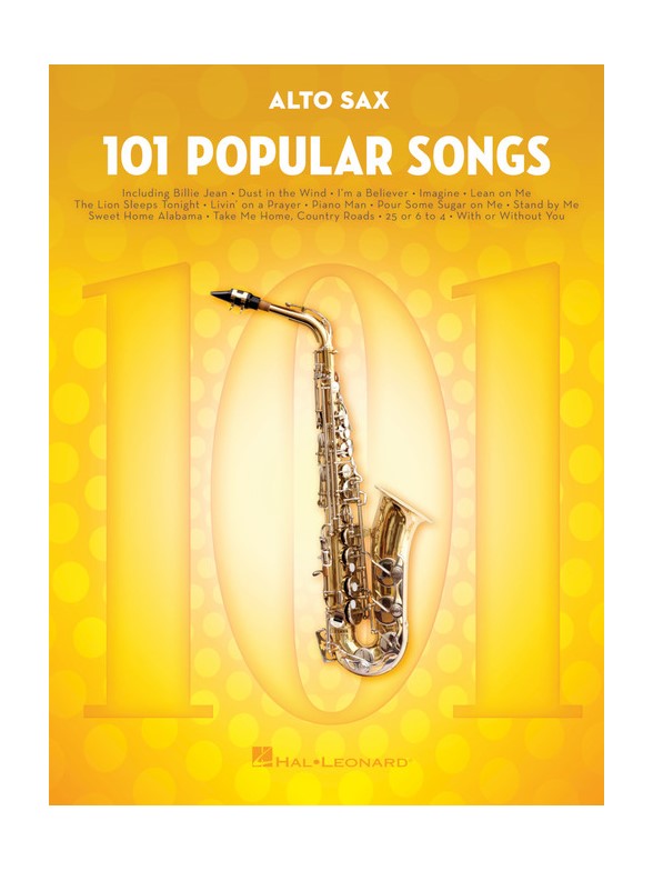 101 Popular Songs Alto Saxophone Alto Saxofon Stepnote