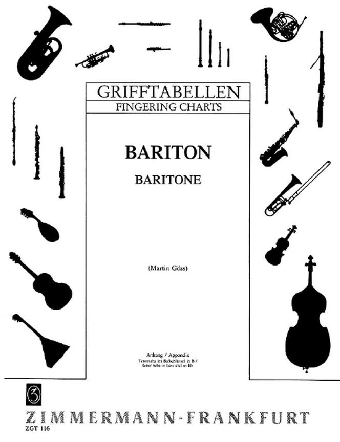 Fingering Charts Baritone Baritone Stepnote